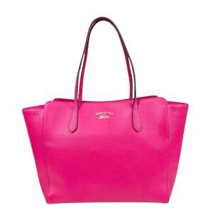GUCCI Authentic Pink Leather Tote Bag